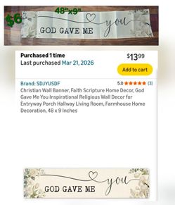 "God gave me you" banner