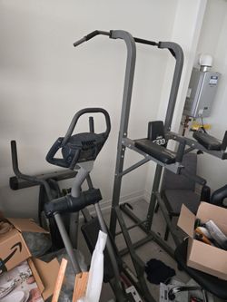 Elliptical and pull up bar