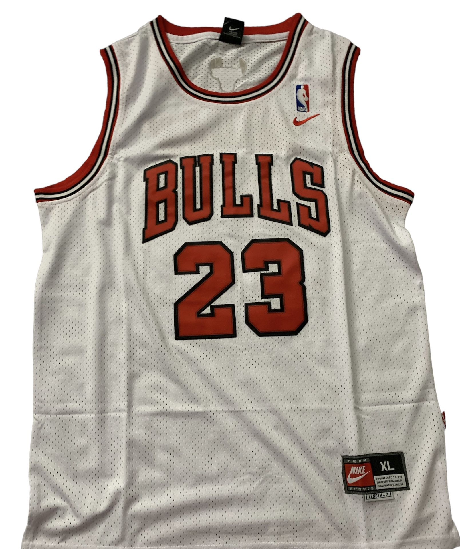 New Stitched Michael Jordan White Jersey Size xL