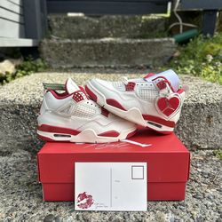 Jordan 4s Women’s Valentines Day Sierra Red