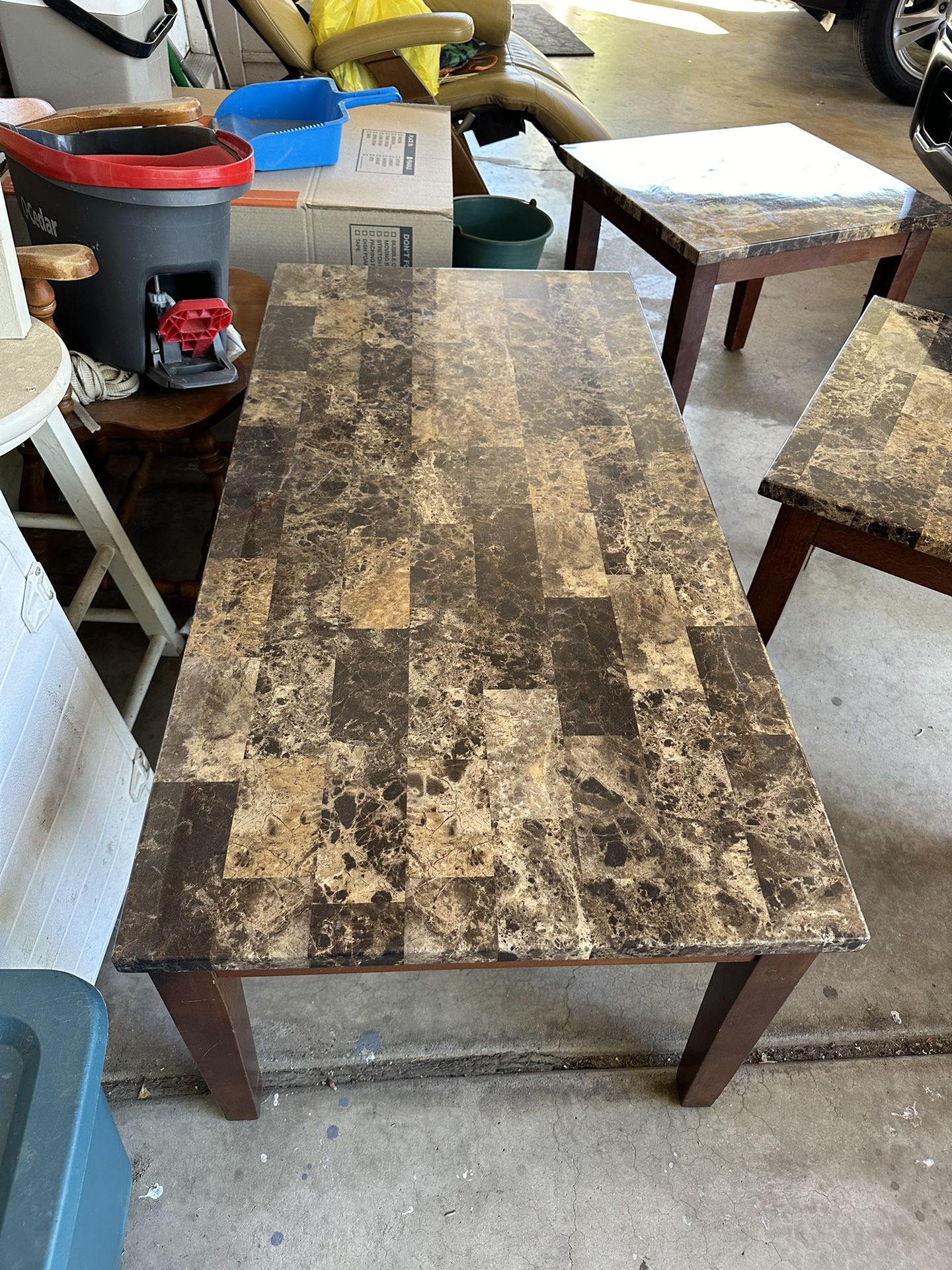 Coffee Table with End Tables 