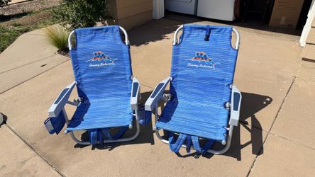 Tommy Bahama low beach chairs