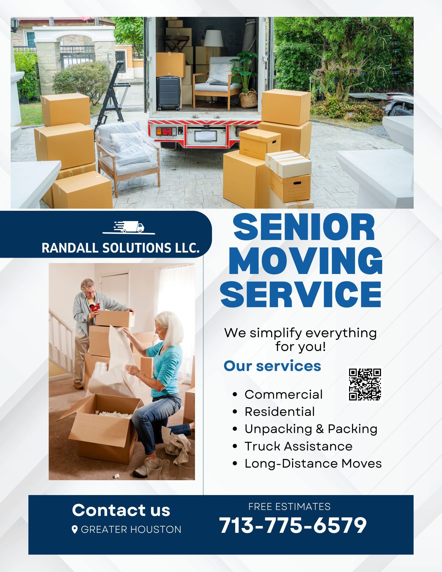 Helping Senior Citizens Move *Affordable Prices*