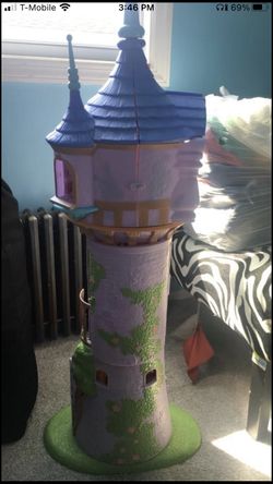BARbie Size Tangled Rapunzels Tower Disney