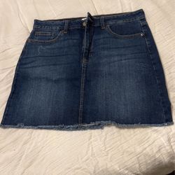 Woman’s Jeans Mini Skirt Size L