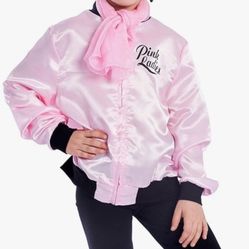 Fabulous 50 Grease Pink Costume Jacket For Halloween Girls Size Medium
