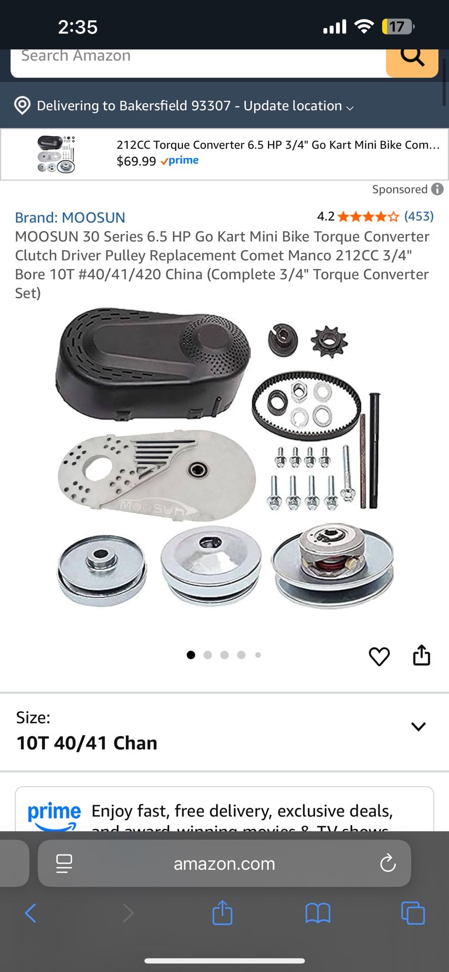New In Box Torque Converter