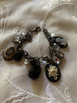 Cameo charm bracelet