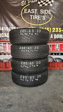 285 65 20 SET 4 GOODYEAR A/T 90 % VIDA