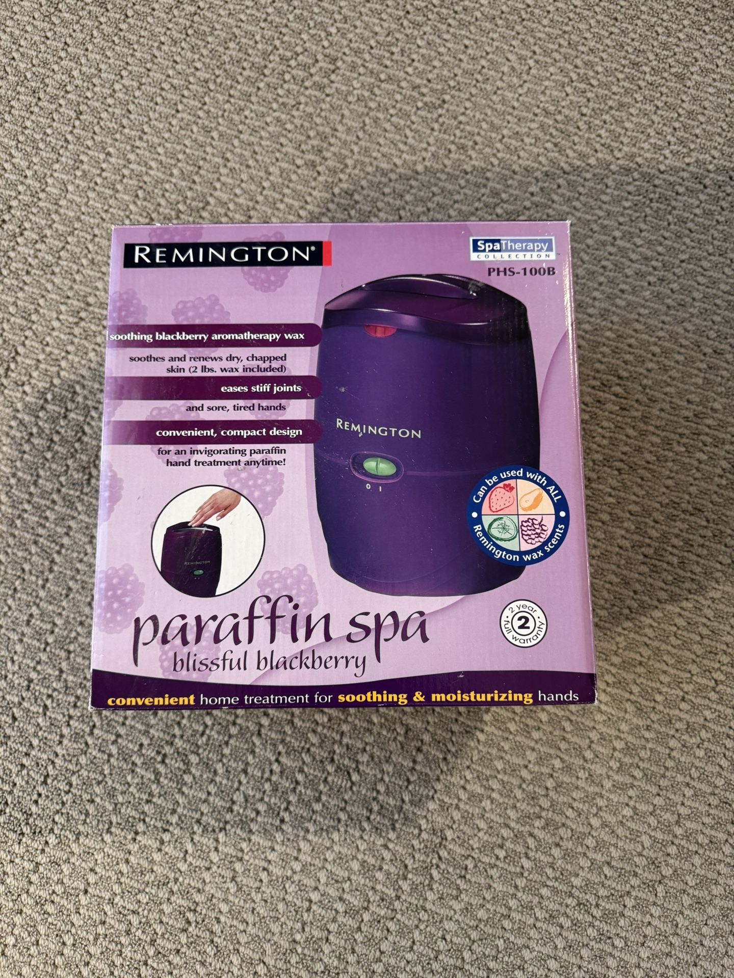 Reduced! Remington Soothing Blackberry Aromatherapy Paraffin Spa - New In Box