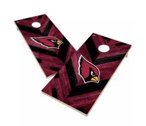 NEW Arizona Cardinals Solid Wood Corn Hole Set with Bags