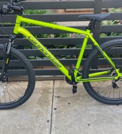 Neon Green Cannondale Mountain Bike