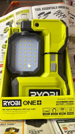 Ryobi 18volt hybrid magnetic LED TASK LIGHT