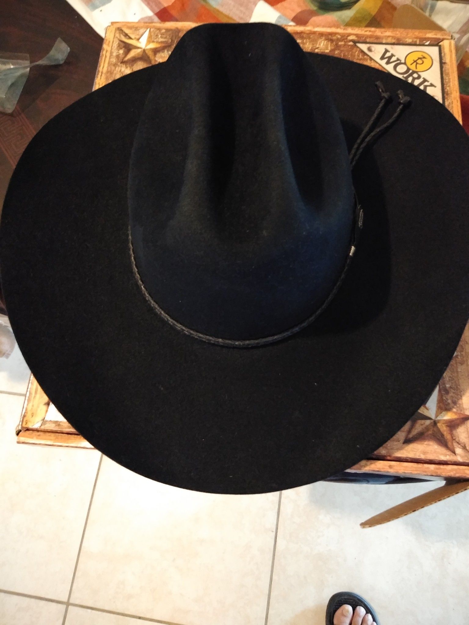 6xxxxxx Black Felt Resistol Western Hat