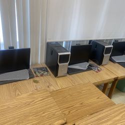 5 Computers And Monitors! 