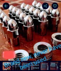 Bullet lug nuts, 7/16 - 20 brand new never used