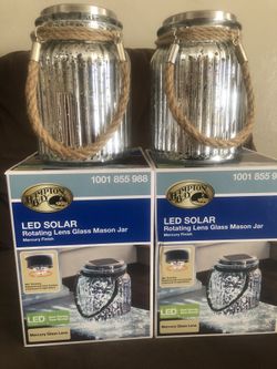 HAMPTON BAY LED SOLAR ROTATING LENS GLASSES MASON JAS 20 EACH OR 70 BY THE 4
