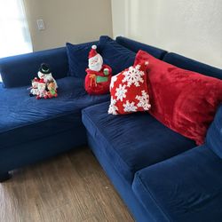 Sofas In Great Condition Color Blue No Holes Very Clean 