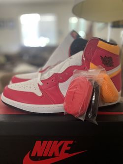 Jordan 1 Retro High OG Fusion Red/black/white Size 12