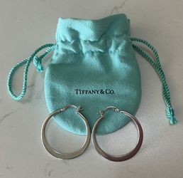 Beautiful Tiffany Hoop Earrings 