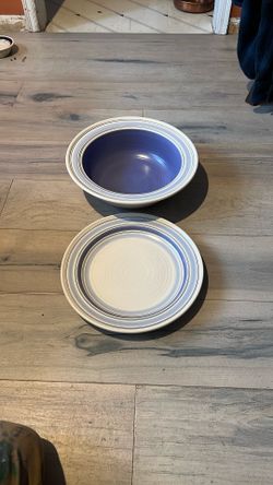 Large Bowl And Plate