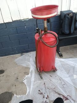 Portable Air Operated Waste Oil Drain Tank