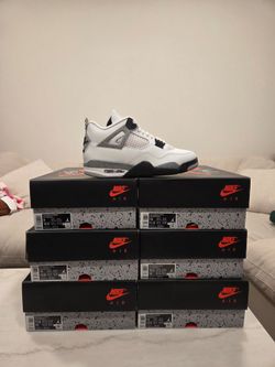 Jordan 4- White Cement
