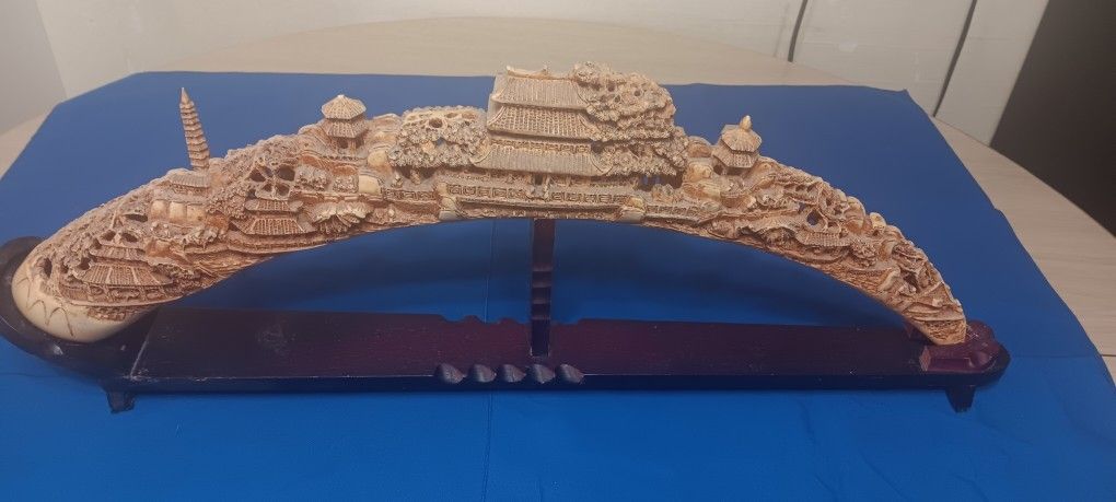 Antique Carved Tusk