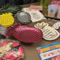 Tropical Or pineapple Themed Babyshower decor