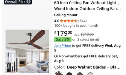 60 Inch Ceiling Fan Without Light