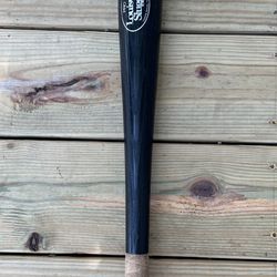Louisville Slugger Black Wooden Baseball Bat Jewel Osco Kane County Cougars 30"  