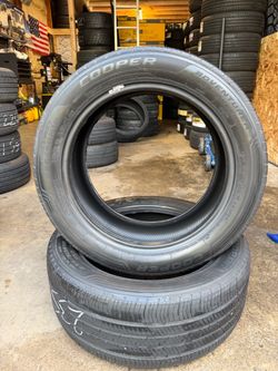 PAR DE LLANTAS USADAS COOPER 235/50R18 - $150 YA INSTALADAS Y BALANCEADAS