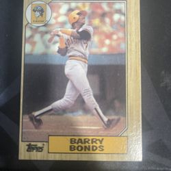1987 Topps Barry Bonds Rookie Card 