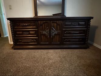 Vintage 1970s San Marco by Sears King Bedroom Set – 5 Pc Mediterranean