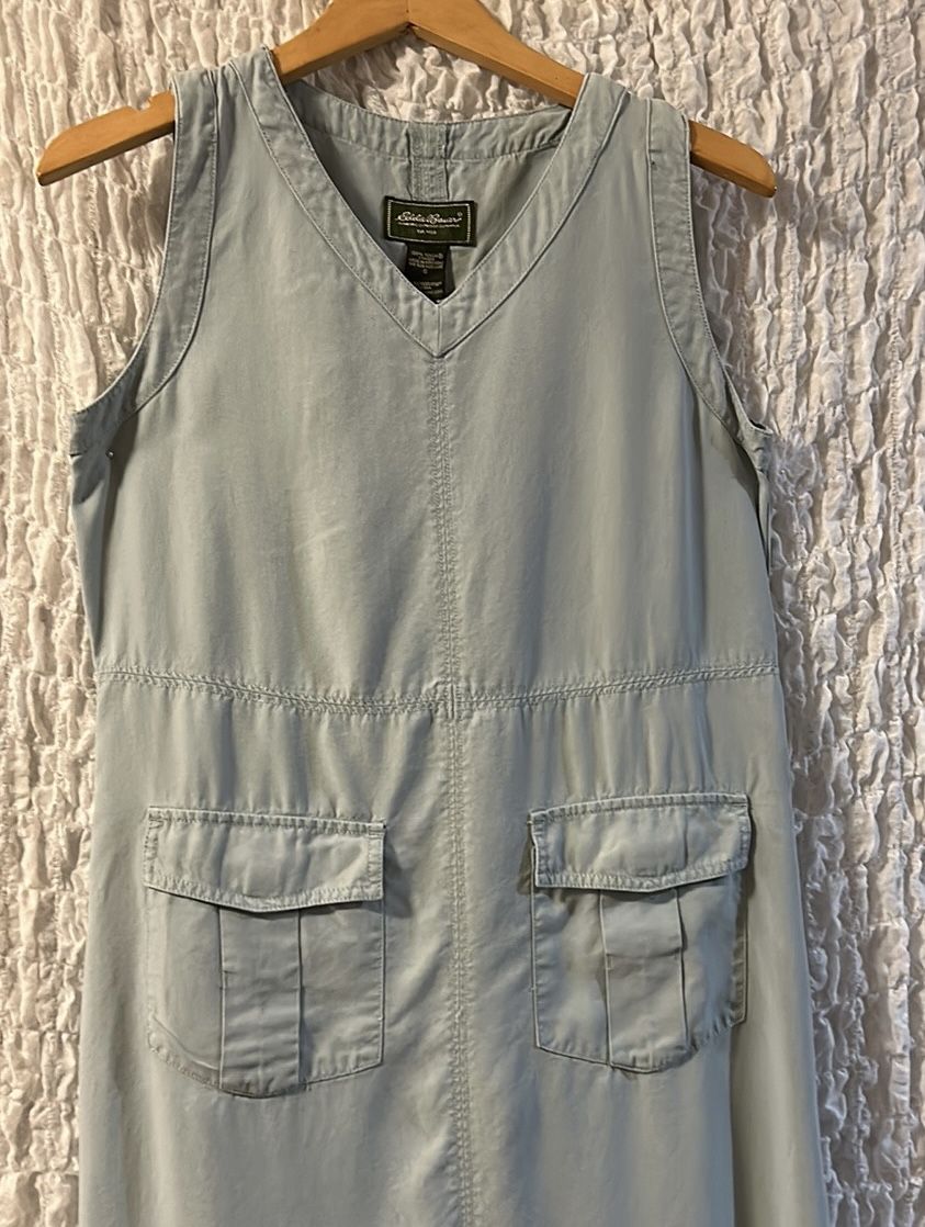 Eddie Bauer: Sleeveless Midi Dress, Pockets, Size: Small