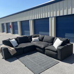 Grey Ashley Cloud Sectional Couch Free Delivery & Installment