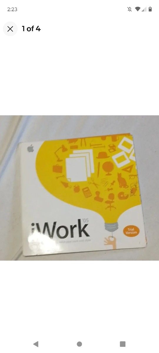 2005 Apple Mac iWork 05 Install Disc CD Version 1.0.1