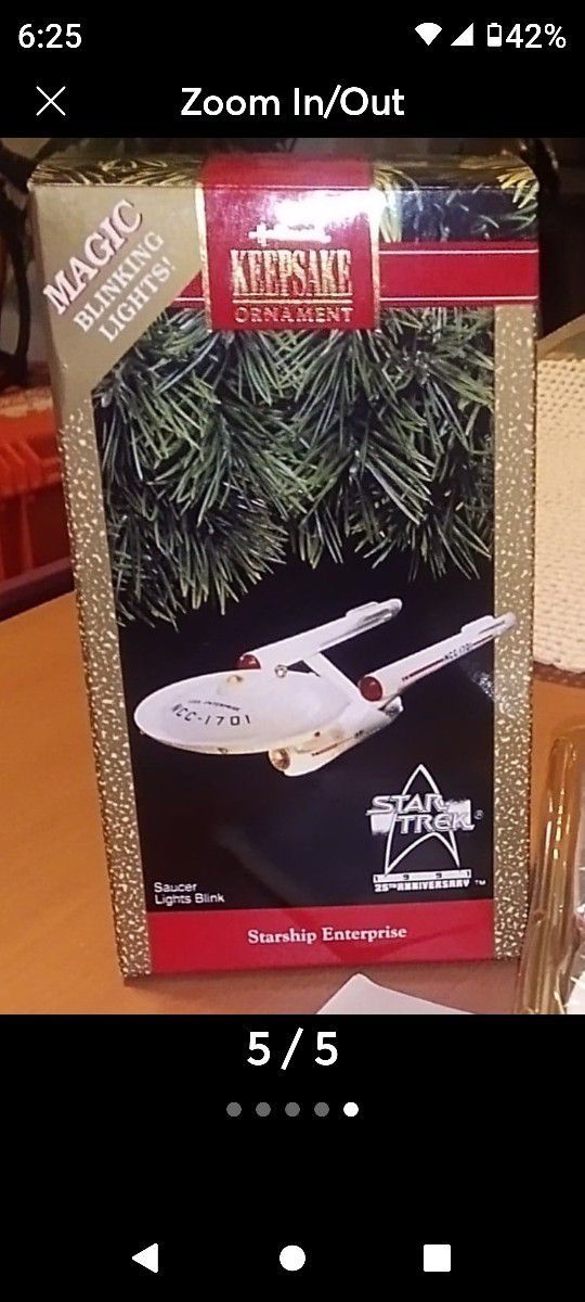 Star Trek 1991 Starship Enterprise Hallmark