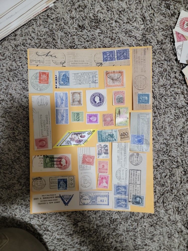 1 Sheet Mix Old Good Value Stamps Lot G 8882