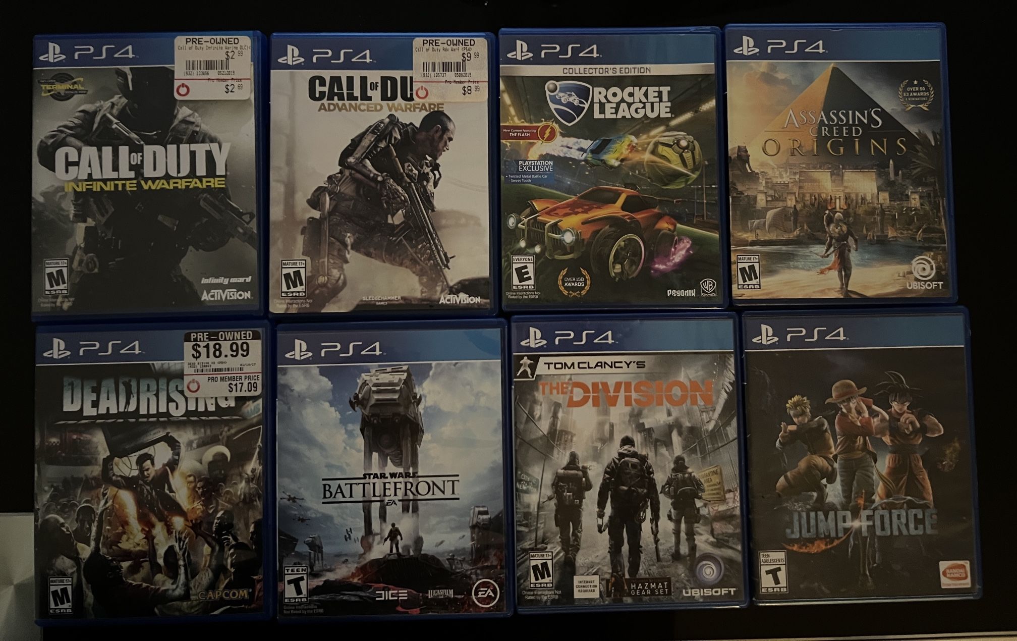 PlayStation 4 Games Lot