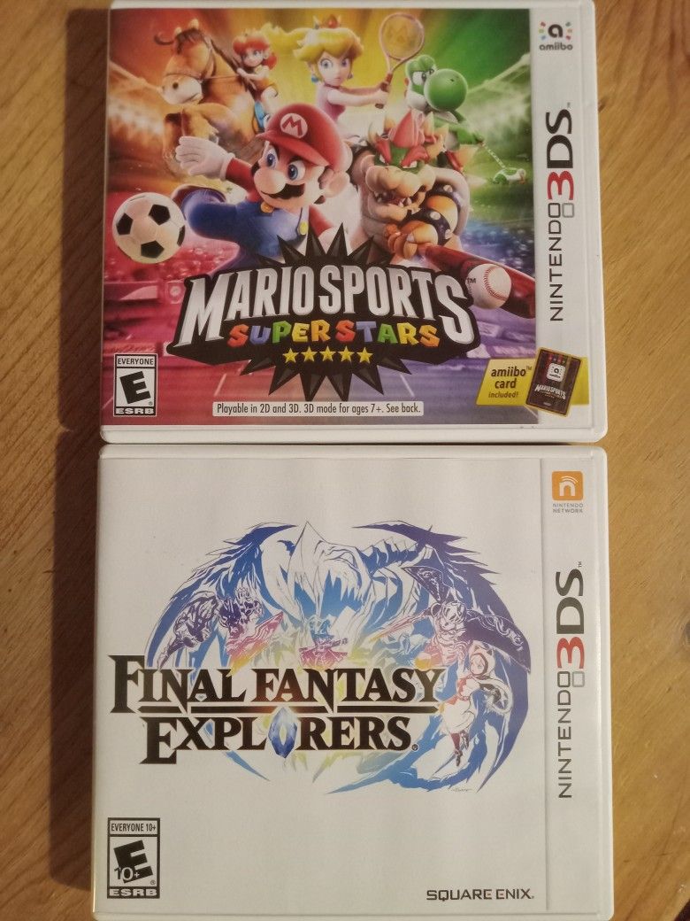 3ds Games Mario Sports & Final Fantasy