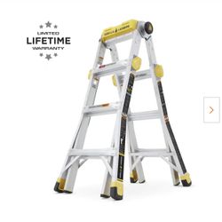 Brand New Gorilla Ladders 15 ft. Reach MPXT Aluminum Multi-Position Ladder with Project Top, 375 lbs. Load Capacity Type IAA Duty Rating