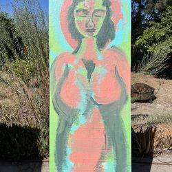 Meditate (Latex Paint On Panel) Circa 2023