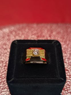 18k Diamond Sol Ring