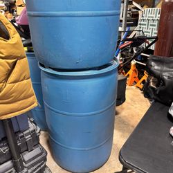 Plastic 55 Gallon Drums