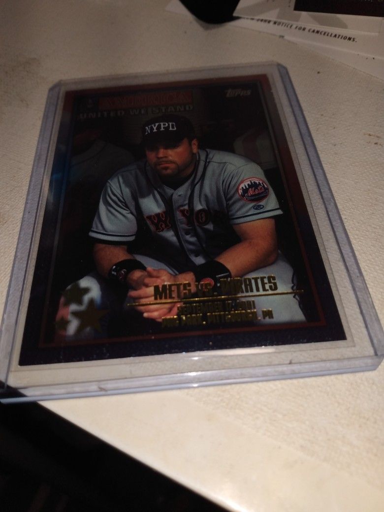 2001 Topps. Remember It's September 17th 2001 PNC Park Mike Piazza