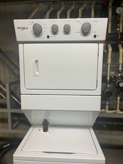 Whirlpool Gas Washer/Dryer stacked - 2yrs old!