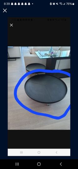 Black Round Coffee Table