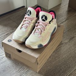 Like New Jordan 38 Low Coconut Milk (Translucent Sole)