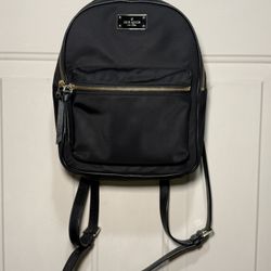 Kate Spade Mini Backpack – Black Nylon (Authentic)